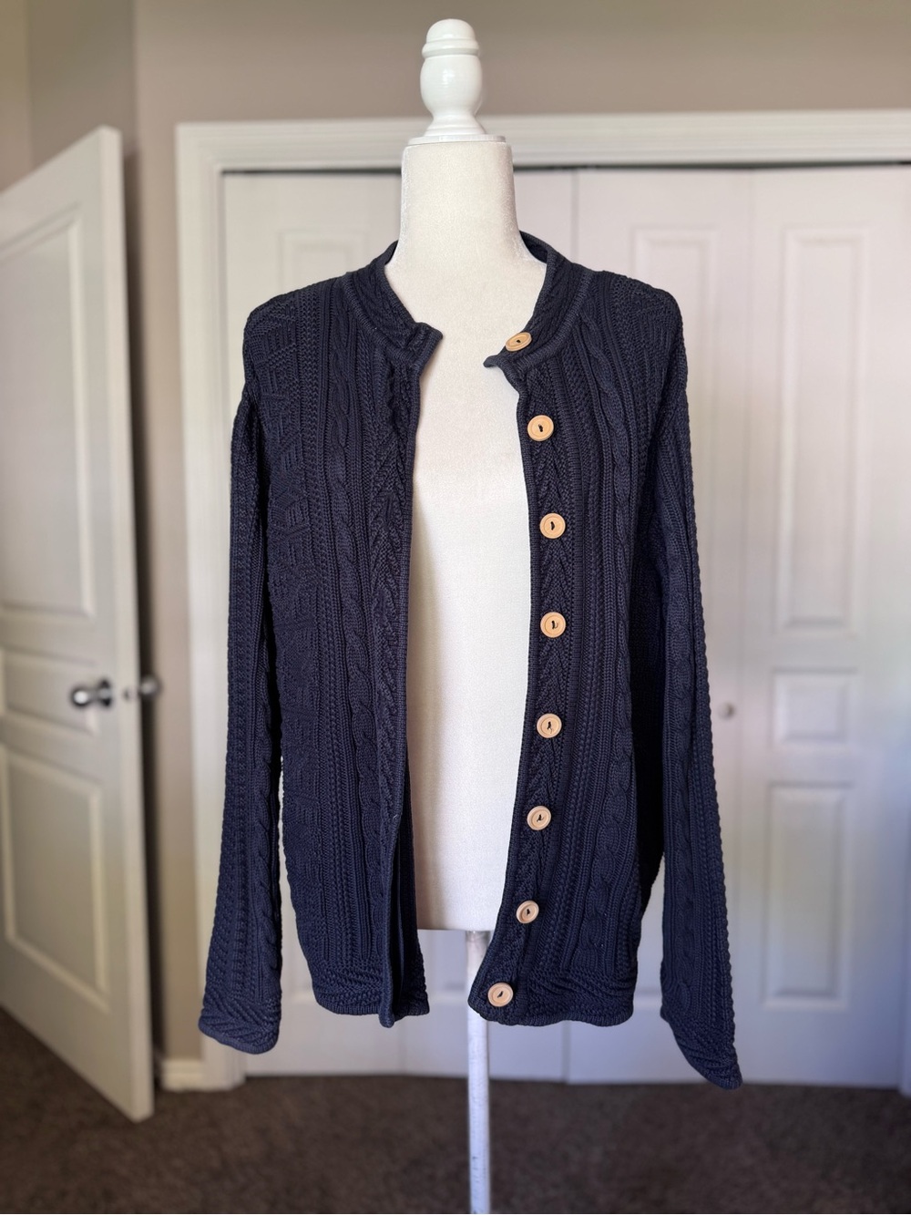 L.L Bean Cardigan Knit Sweater size XL